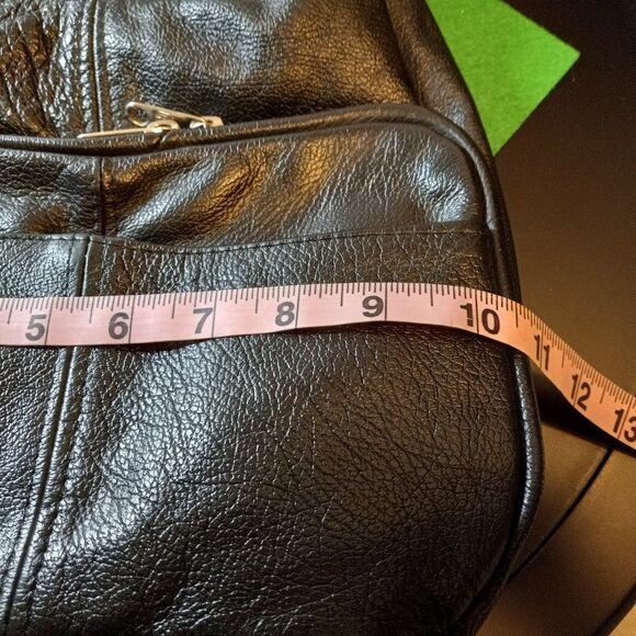 Black Leather Shoulder bag - Picture 4 of 11